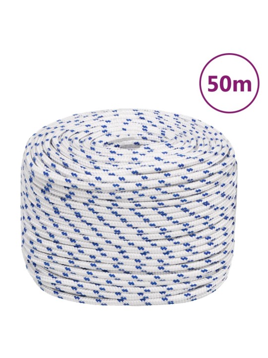 Laivu virve, balta, 8 mm, 50 m, polipropilēns
