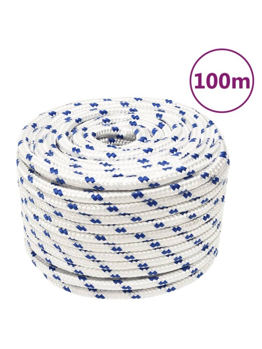 Laivu virve, balta, 12 mm, 100 m, polipropilēns
