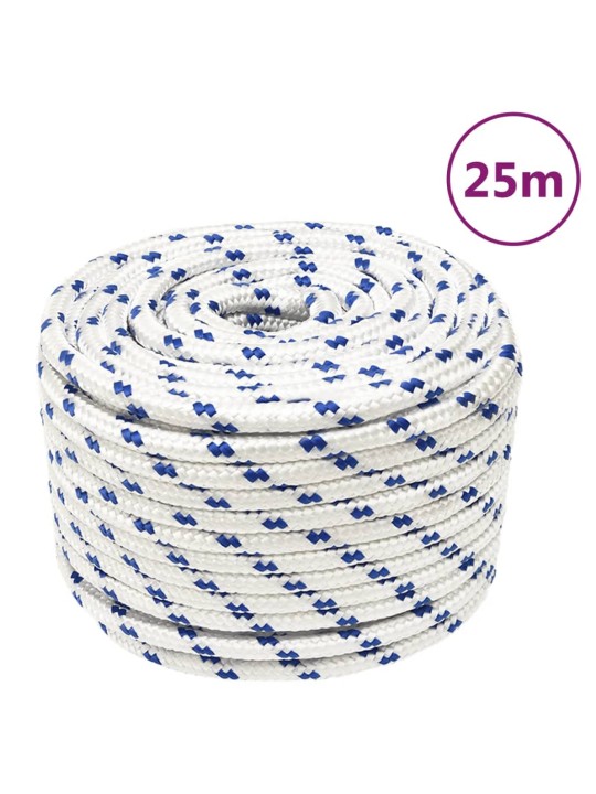 Laivu virve, balta, 14 mm, 25 m, polipropilēns