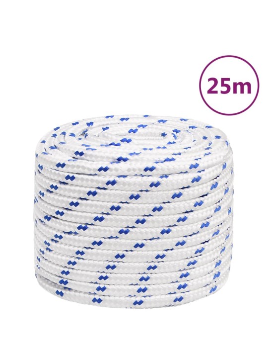 Laivu virve, balta, 18 mm, 25 m, polipropilēns