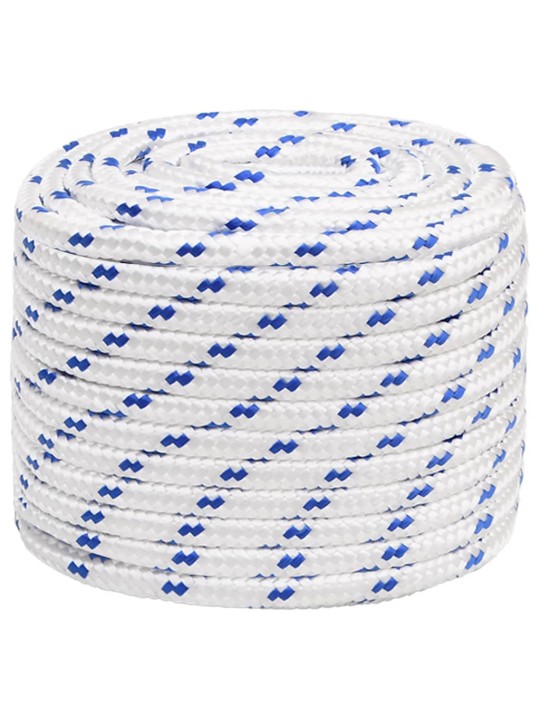 Laivu virve, balta, 18 mm, 25 m, polipropilēns