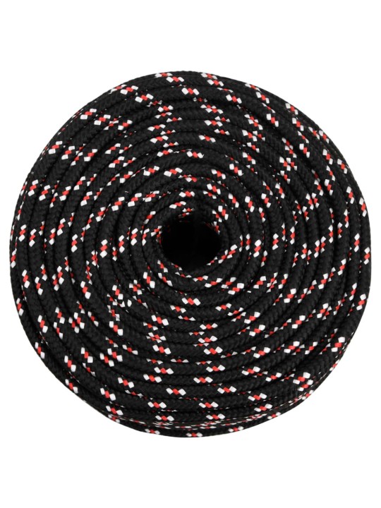 Laivu virve, melna, 6 mm, 50 m, polipropilēns
