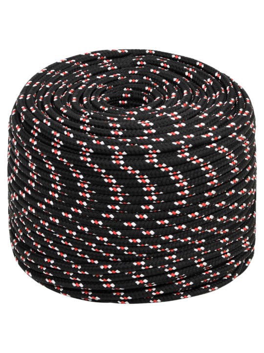 Laivu virve, melna, 8 mm, 250 m, polipropilēns