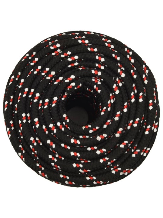 Laivu virve, melna, 16 mm, 25 m, polipropilēns