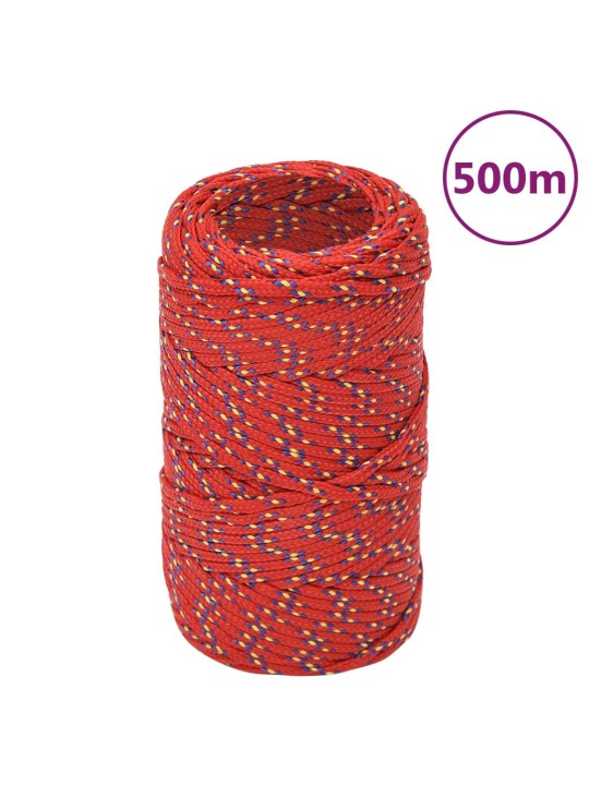 Laivu virve, sarkana, 2 mm, 500 m, polipropilēns
