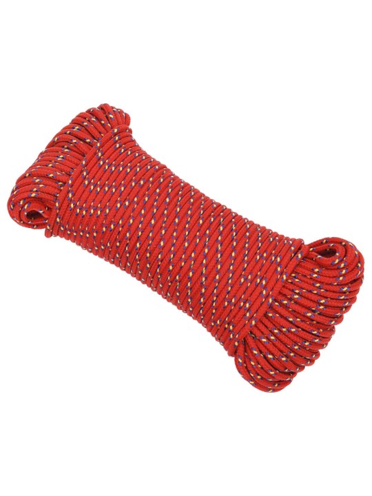 Laivu virve, sarkana, 3 mm, 25 m, polipropilēns