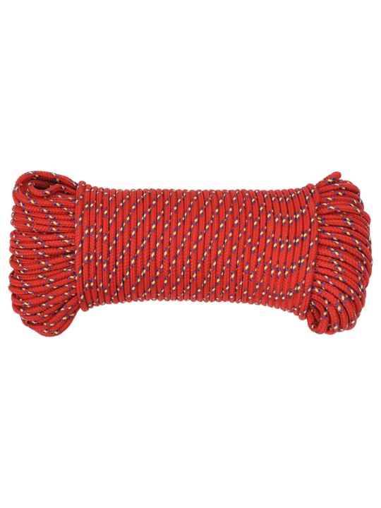 Laivu virve, sarkana, 3 mm, 25 m, polipropilēns