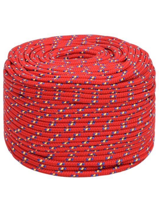 Laivu virve, sarkana, 8 mm, 25 m, polipropilēns