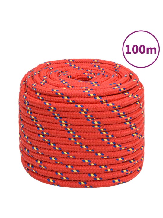 Laivu virve, sarkana, 18 mm, 100 m, polipropilēns