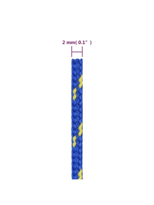 Laivu virve, zila, 2 mm, 500 m, polipropilēns