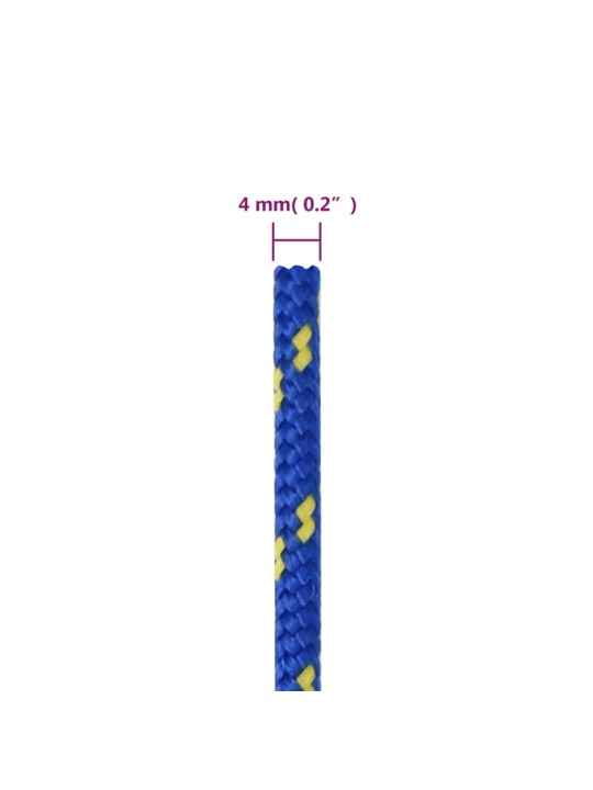 Laivu virve, zila, 4 mm, 500 m, polipropilēns