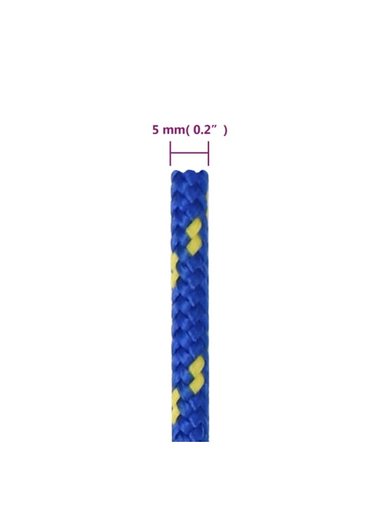Laivu virve, zila, 5 mm, 500 m, polipropilēns