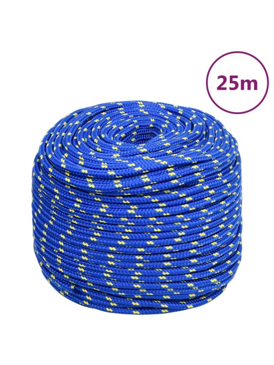 Laivu virve, zila, 8 mm, 25 m, polipropilēns
