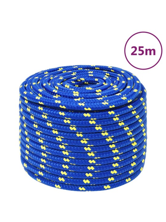 Laivu virve, zila, 14 mm, 25 m, polipropilēns