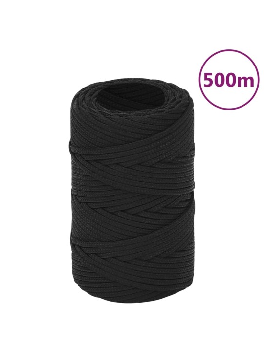 Laivu virve, melna, 2 mm, 500 m, polipropilēns