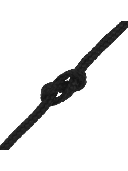 Laivu virve, melna, 4 mm, 100 m, polipropilēns