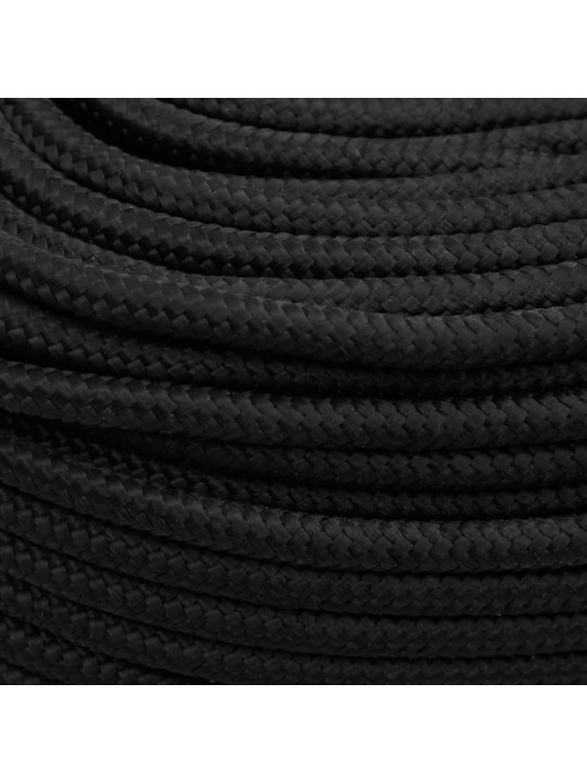 Laivu virve, melna, 8 mm, 50 m, polipropilēns