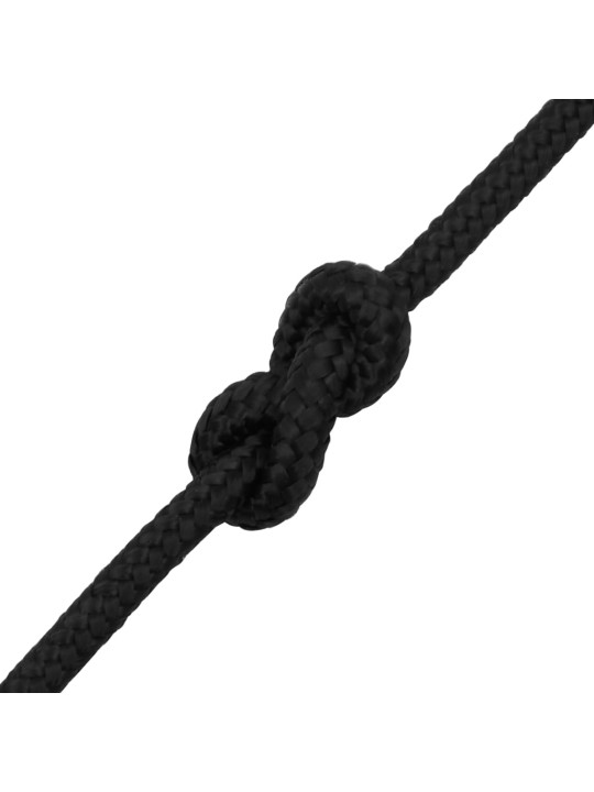Laivu virve, melna, 8 mm, 50 m, polipropilēns