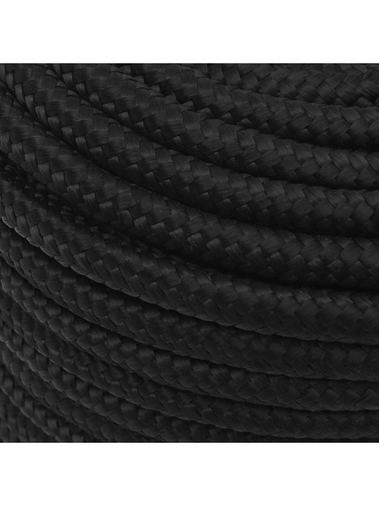 Laivu virve, melna, 12 mm, 50 m, polipropilēns
