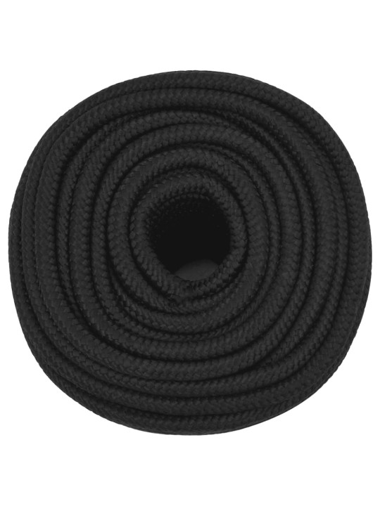 Laivu virve, melna, 14 mm, 25 m, polipropilēns