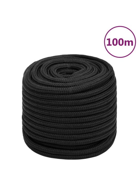 Laivu virve, melna, 16 mm, 100 m, polipropilēns