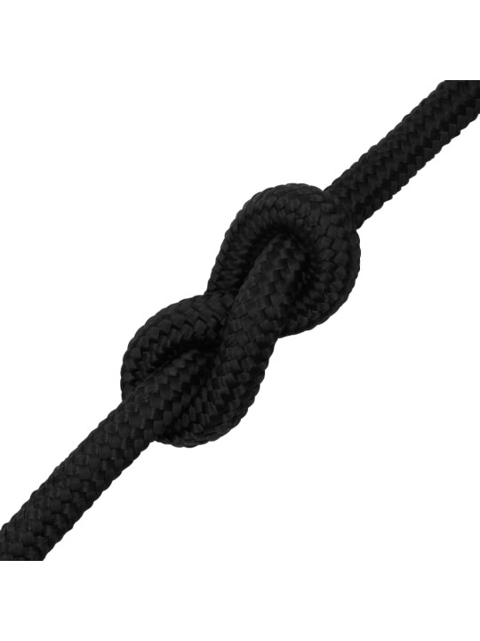 Laivu virve, melna, 20 mm, 25 m, polipropilēns