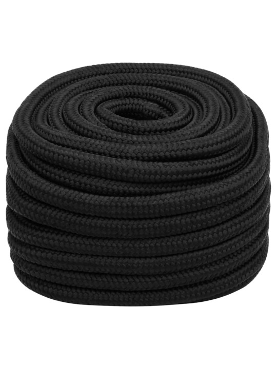 Laivu virve, melna, 20 mm, 50 m, polipropilēns