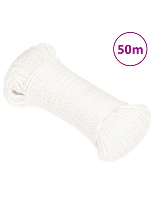 Laivu virve, balta, 3 mm, 50 m, polipropilēns