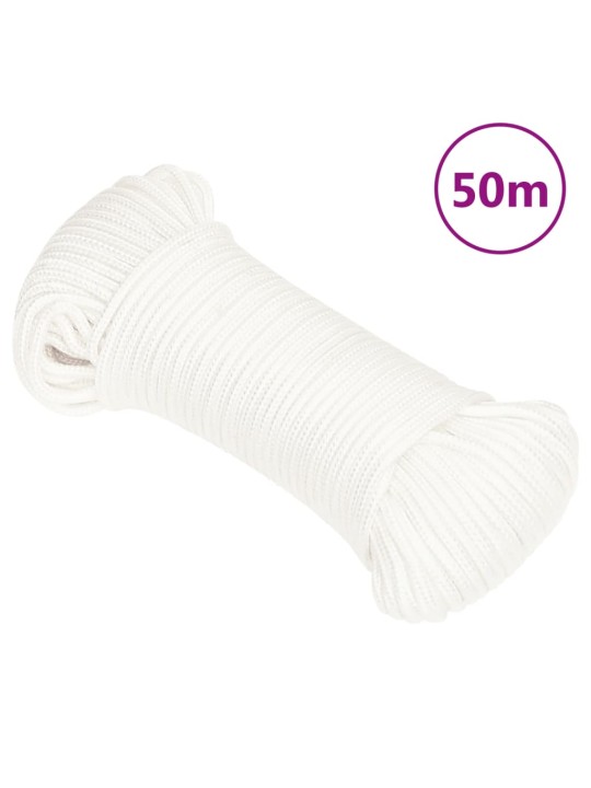 Laivu virve, balta, 5 mm, 50 m, polipropilēns