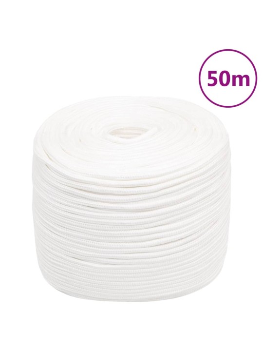 Laivu virve, balta, 8 mm, 50 m, polipropilēns