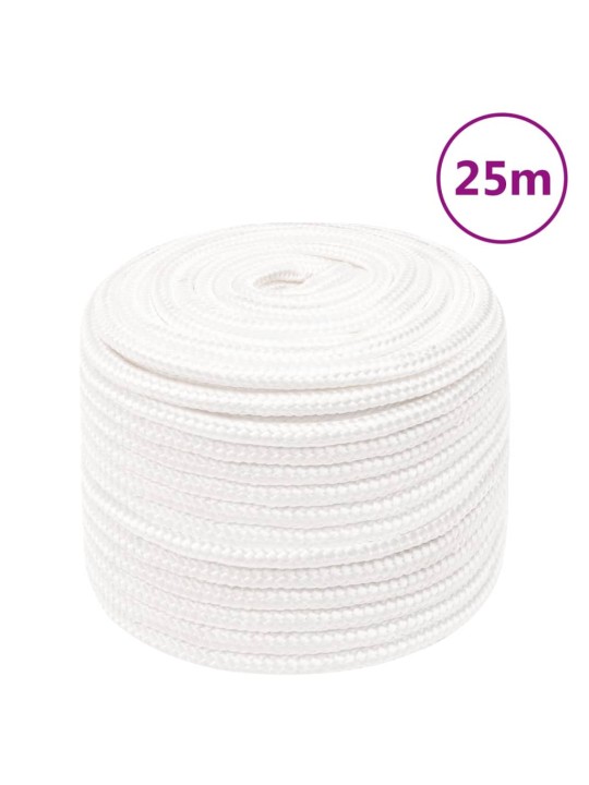 Laivu virve, balta, 14 mm, 25 m, polipropilēns