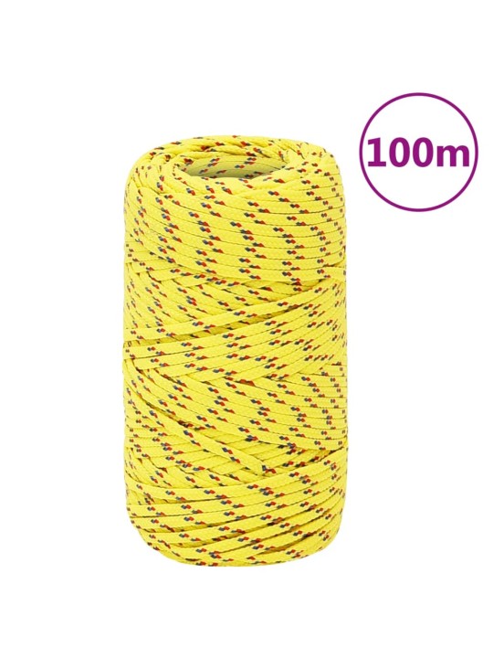Laivu virve, dzeltena, 2 mm, 100 m, polipropilēns