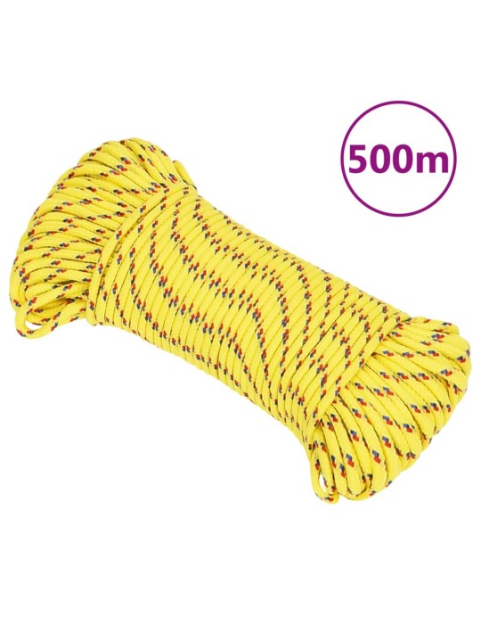 Laivu virve, dzeltena, 3 mm, 500 m, polipropilēns