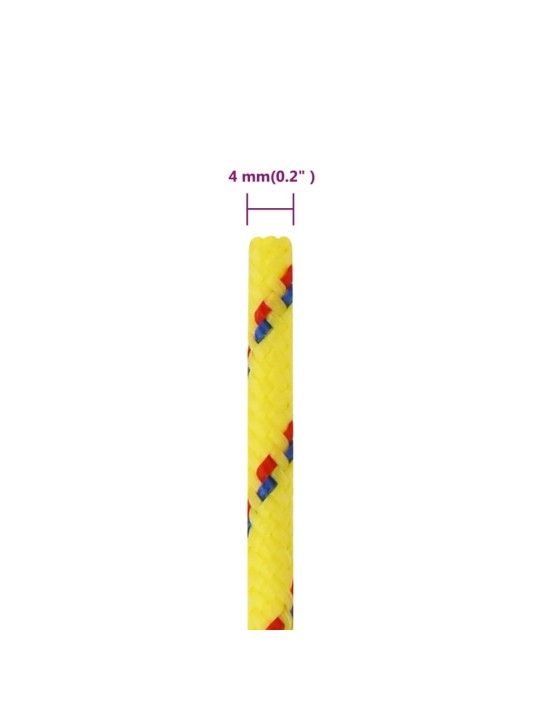 Laivu virve, dzeltena, 4 mm, 50 m, polipropilēns