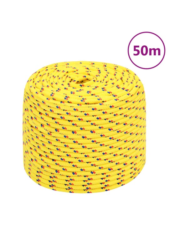 Laivu virve, dzeltena, 8 mm, 50 m, polipropilēns
