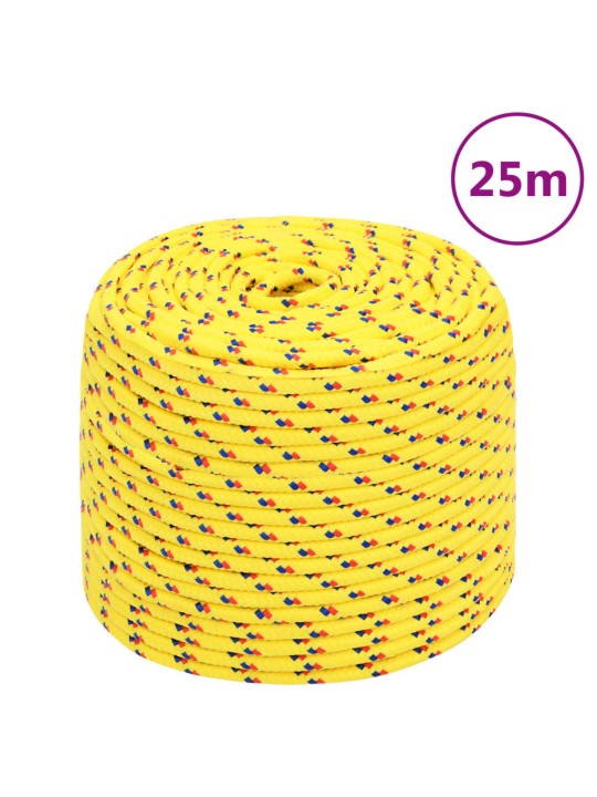 Laivu virve, dzeltena, 10 mm, 25 m, polipropilēns