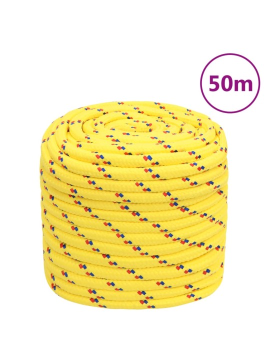 Laivu virve, dzeltena, 18 mm, 50 m, polipropilēns