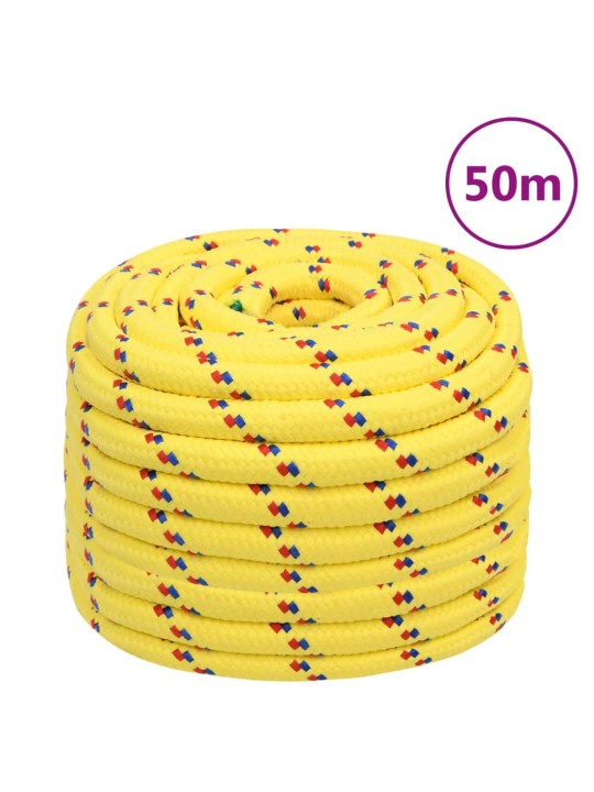 Laivu virve, dzeltena, 20 mm, 50 m, polipropilēns