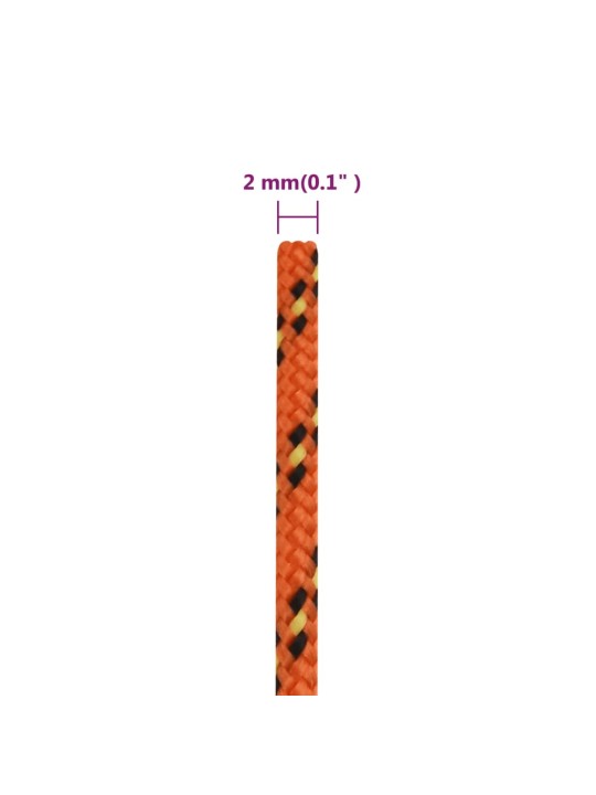 Laivu virve, oranža, 2 mm, 500 m, polipropilēns