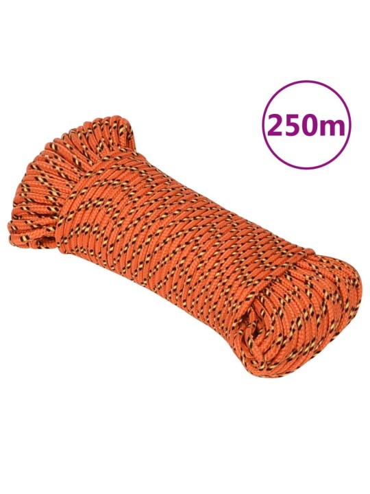 Laivu virve, oranža, 3 mm, 250 m, polipropilēns