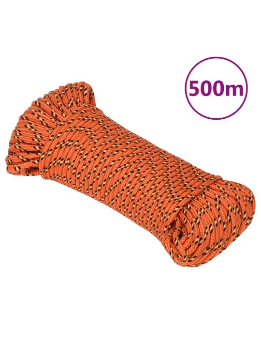 Laivu virve, oranža, 4 mm, 500 m, polipropilēns