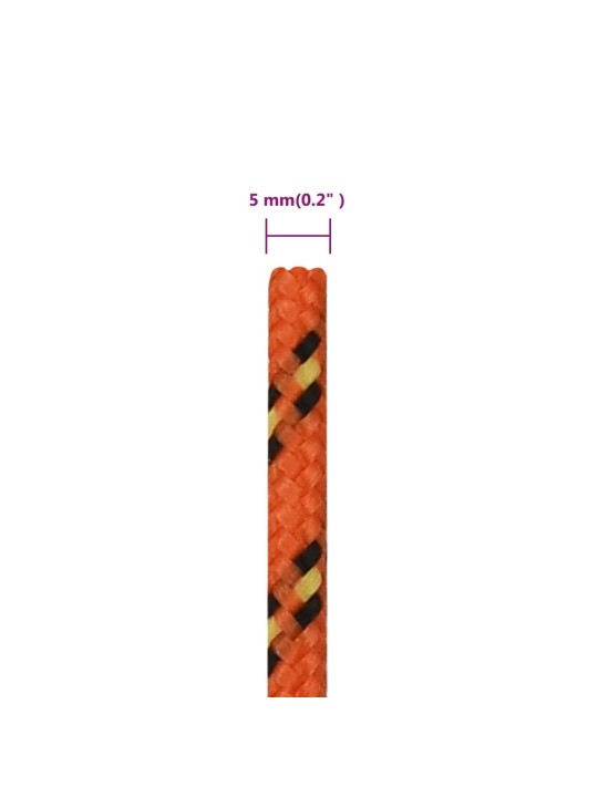Laivu virve, oranža, 5 mm, 50 m, polipropilēns