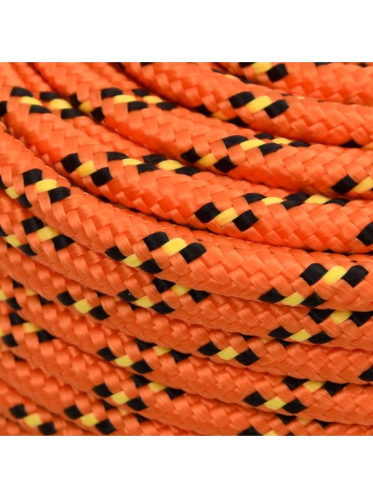 Laivu virve, oranža, 8 mm, 25 m, polipropilēns