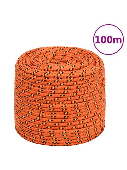 Laivu virve, oranža, 8 mm, 100 m, polipropilēns