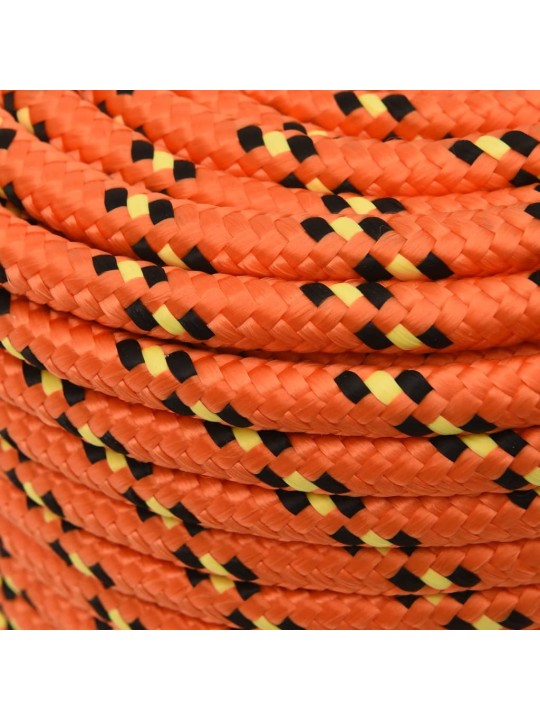 Laivu virve, oranža, 12 mm, 25 m, polipropilēns