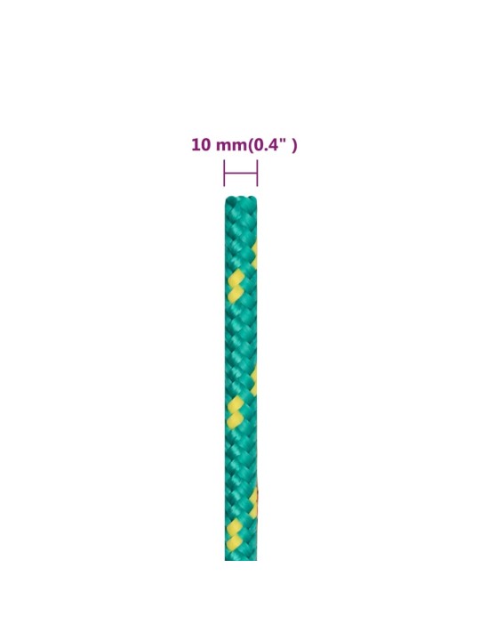 Laivu virve, zaļa, 10 mm, 25 m, polipropilēns