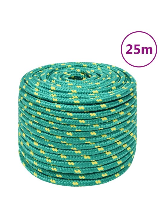 Laivu virve, zaļa, 14 mm, 25 m, polipropilēns