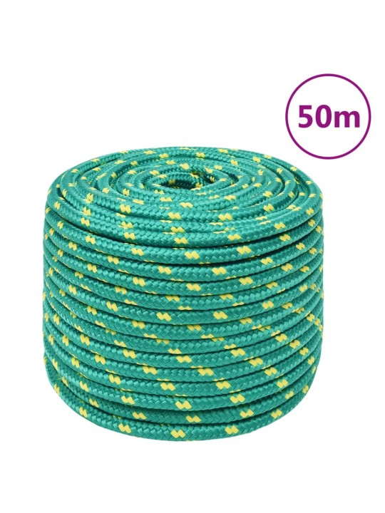 Laivu virve, zaļa, 14 mm, 50 m, polipropilēns