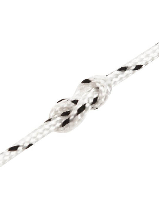 Pīta laivu virve, balta, 1 mmx25 m, poliesters