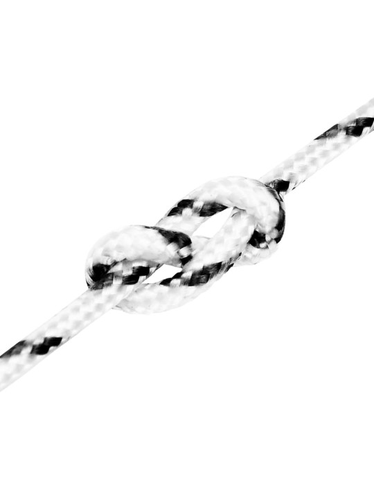 Pīta laivu virve, balta, 3 mm, 25 m, poliesters